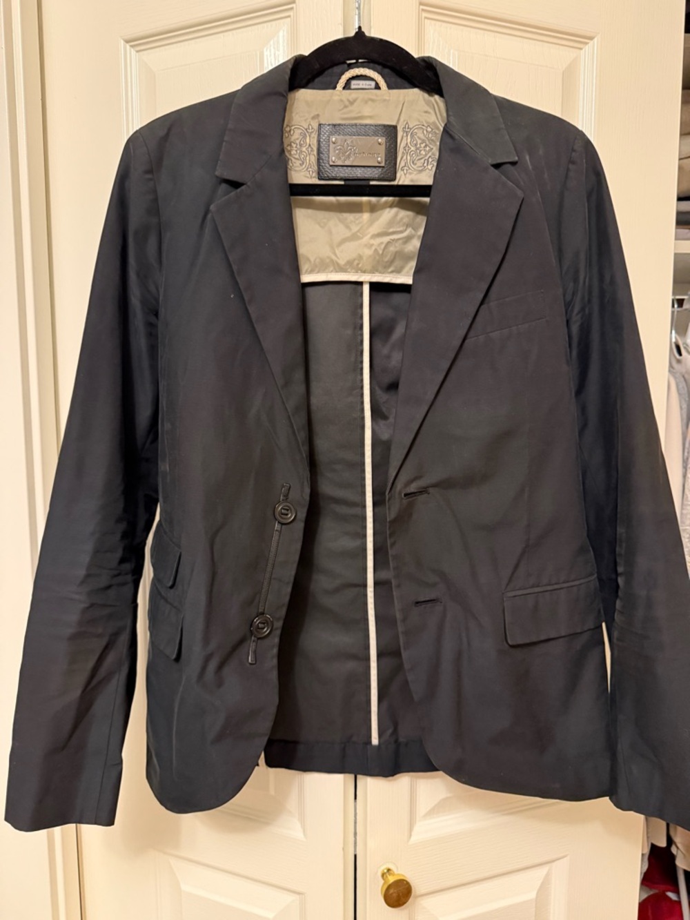 Mackage Men's Navy Blue Sport Coat Blazer